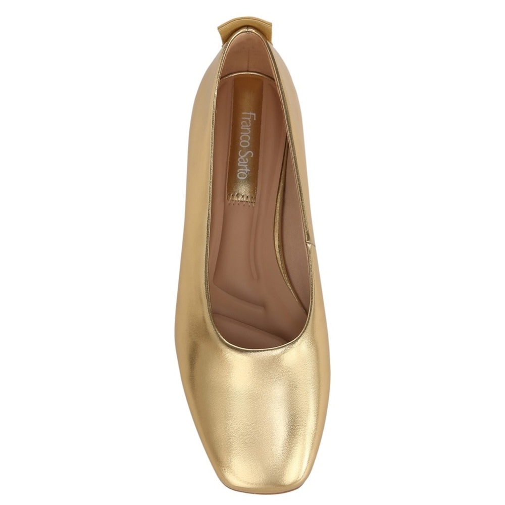 NWT Franco Sarto Ariel Flat in Gold